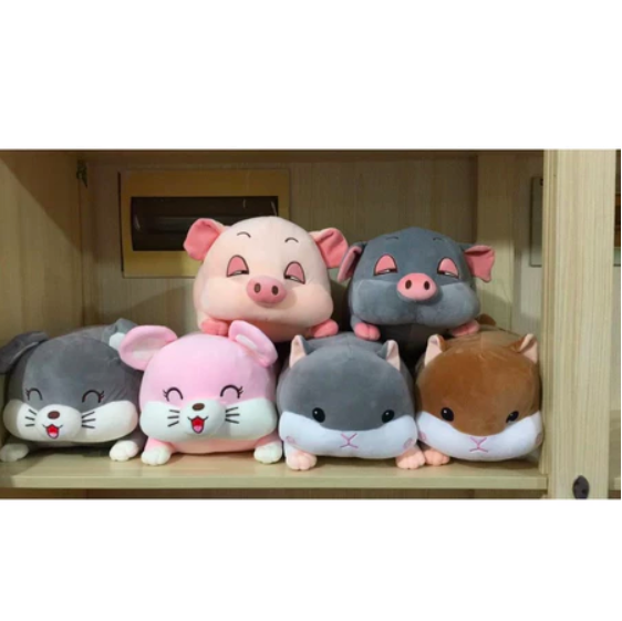 Thú nhồi bông chuột hamster đang yêu - Size từ 50cm đến 90cm - Quà tặng gấu bông chuột hamster làm gối ôm êm mịn cho bé