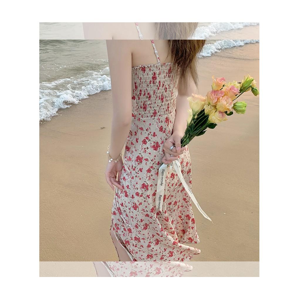 Đầm đôi hoa nhí hồng