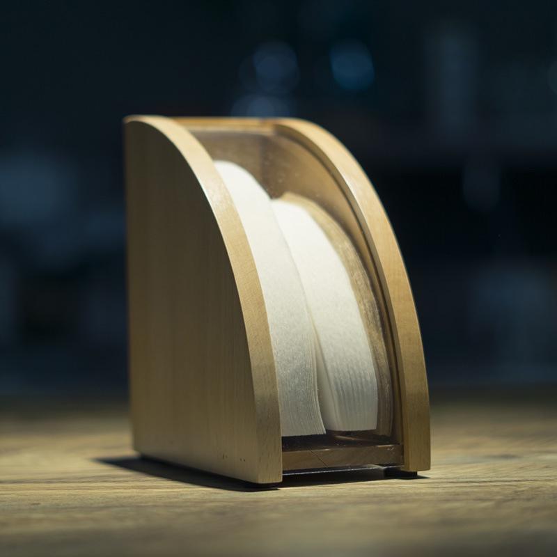 Hộp đựng giấy lọc pha cà phê V60 bằng gỗ handmade dùng đựng các loại giấy lọc cà phê