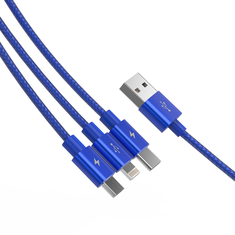 Cáp sạc điện thoại ORICO UTS-12 3 trong 1  USB 2.0- Hàng Chính Hãng