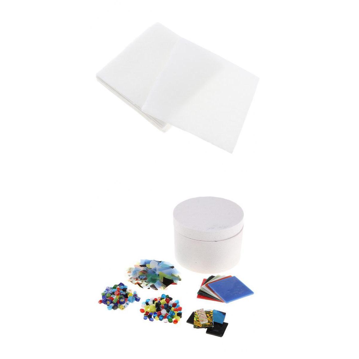 7x Small Microwave Kiln Kit DIY Fusing Glass Jewelry Set Handmade Arts Craft