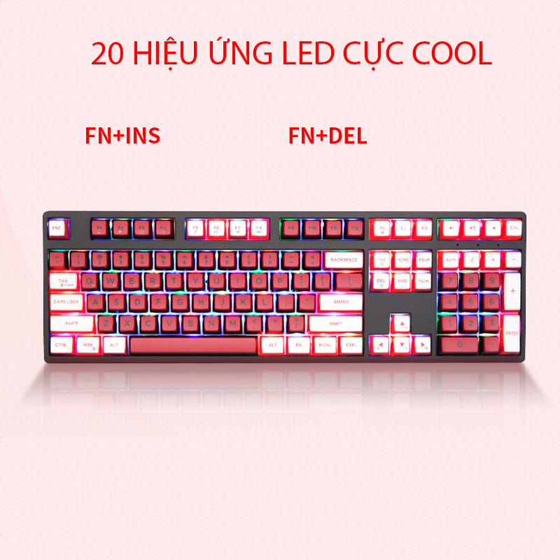 Bàn phím cơ không dây Newmen GM1080 phiên bản đặc biệt dành cho Gaming và Typing tốc độ cao - Hàng Chính Hãng