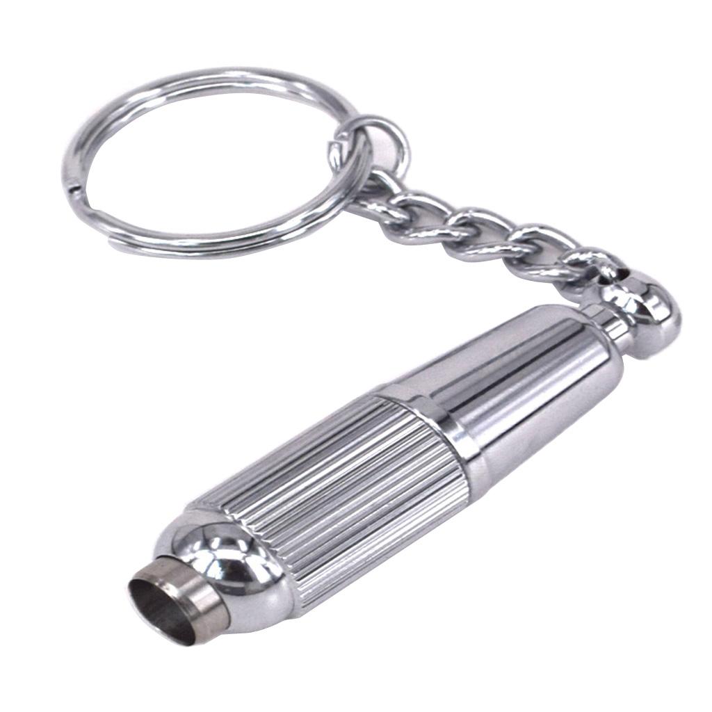 Metal Cigar Punch Keychain Hole Cutters Father's Gift Silver