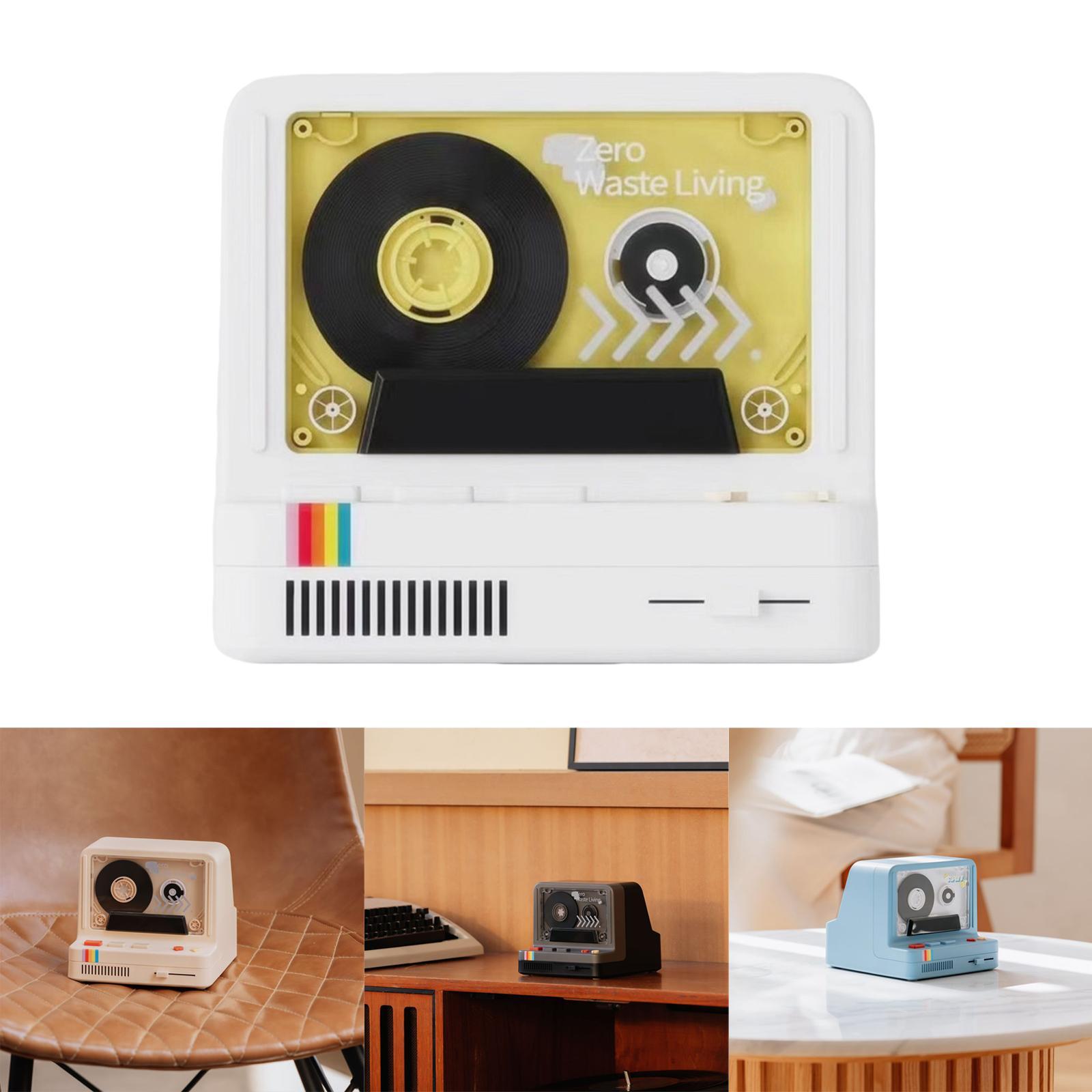 Bluetooth Wireless Speaker LED Night Light Smartphone White