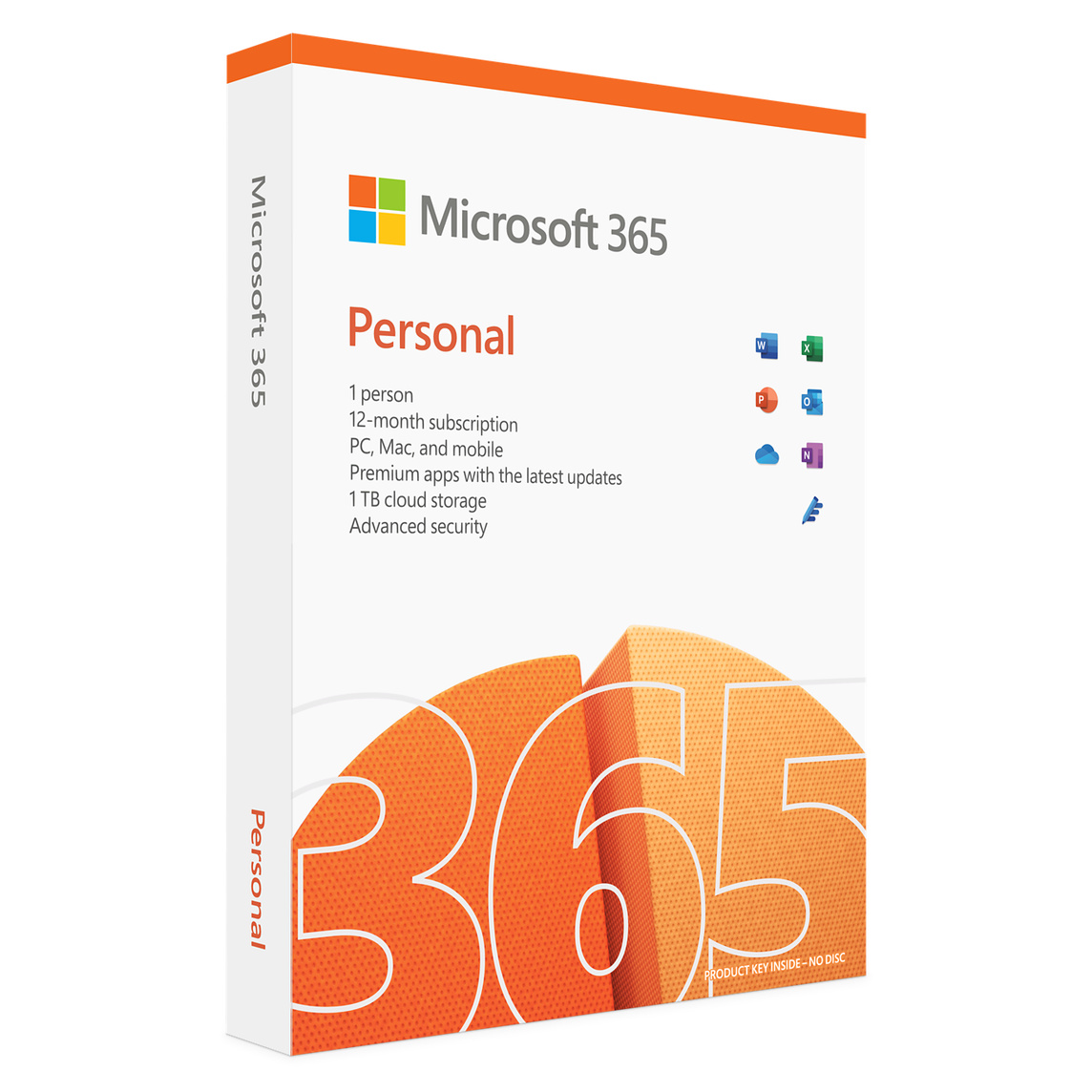 Phần mềm Microsoft 365 Personal English APAC EM Subscr 1YR Medialess P8 ( QQ2-01398 ) - Hàng Chính Hãng