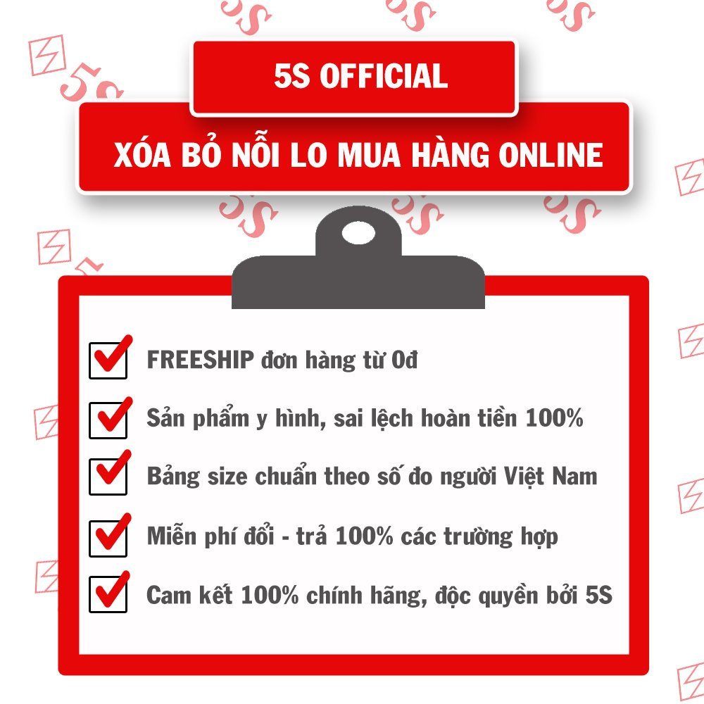 Quần Lót Nam Boxer 5S (4 màu) Cạp Dệt Không Đường May, Vải Mềm Mát, Co Giãn, Kháng Khuẩn Tốt (SIP21011BOX)