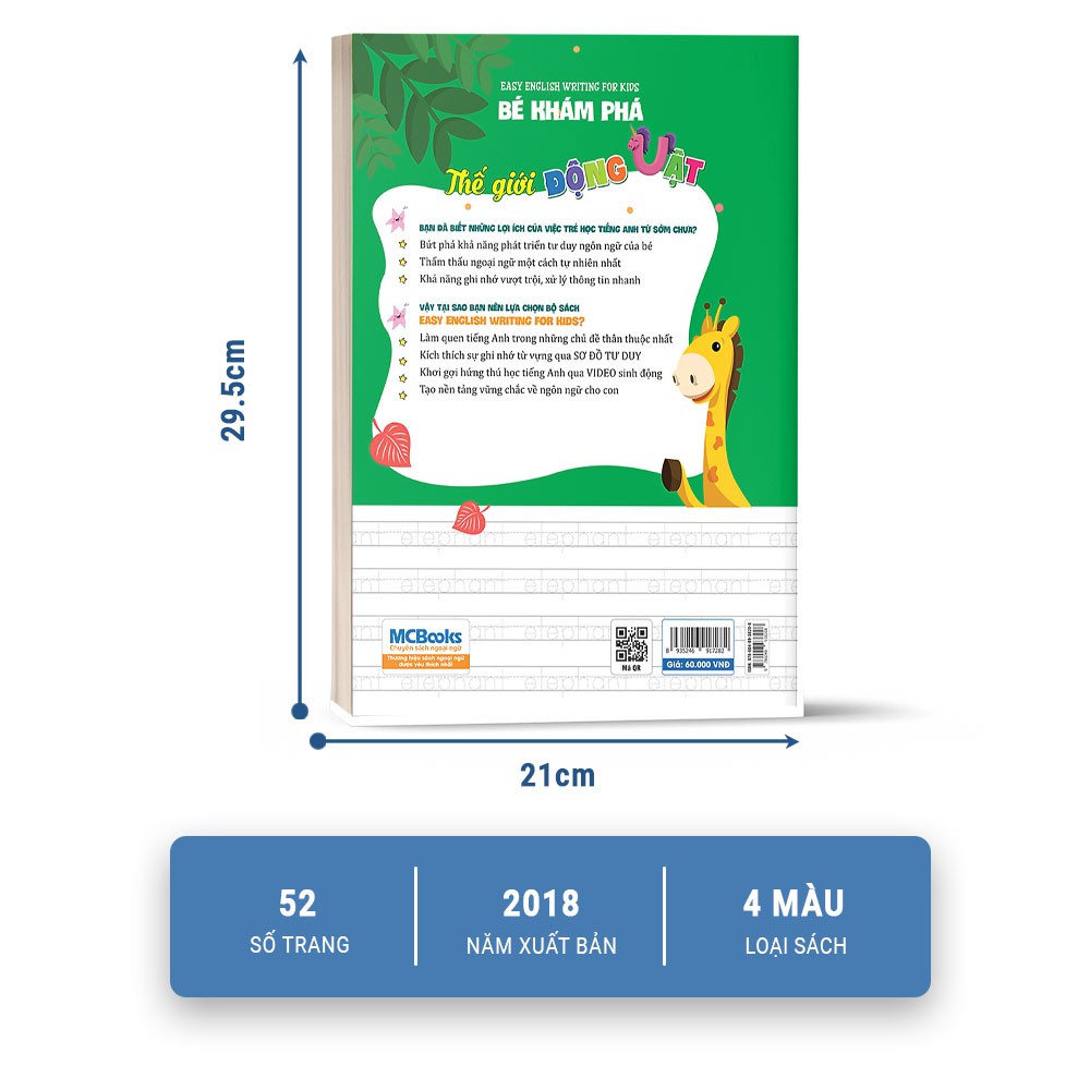 Easy English writing for kids - Bé khám phá thế giới động vật