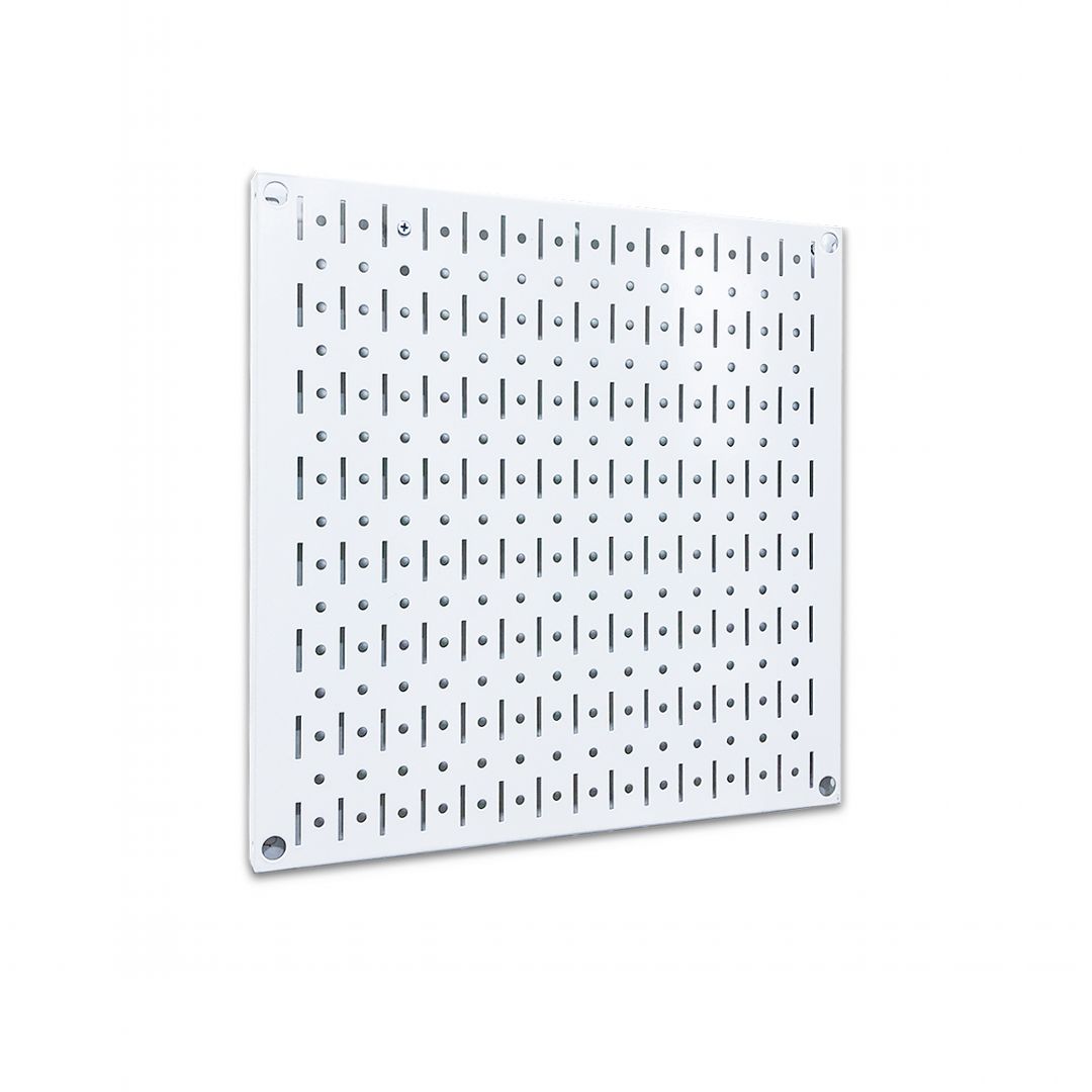 Bảng treo dụng cụ Pegboard vuông 40×40 – Trắng