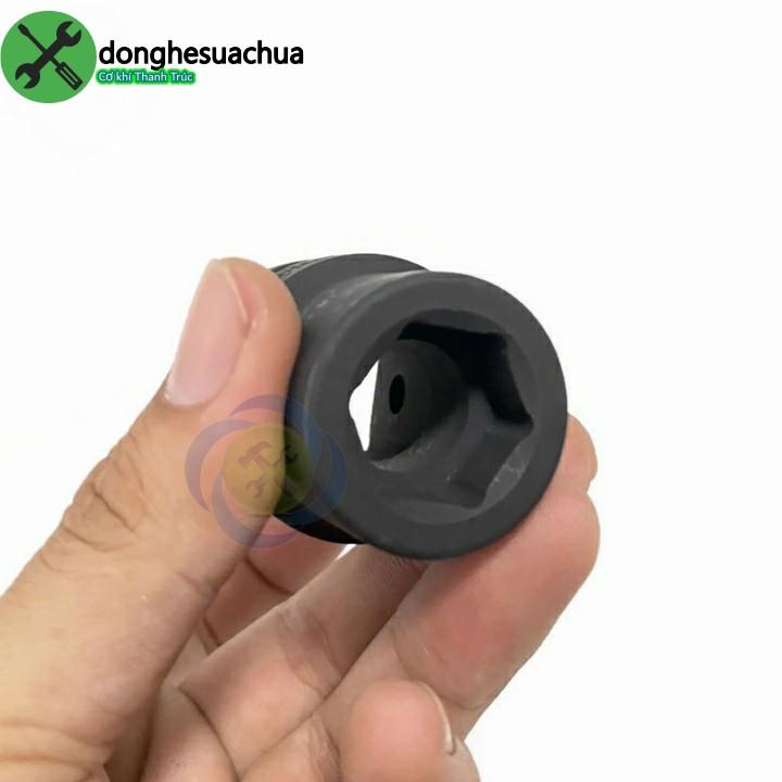 Tuýp 19mm 3/4 Kingtony 651519M loại ngắn 6 cạnh màu đen