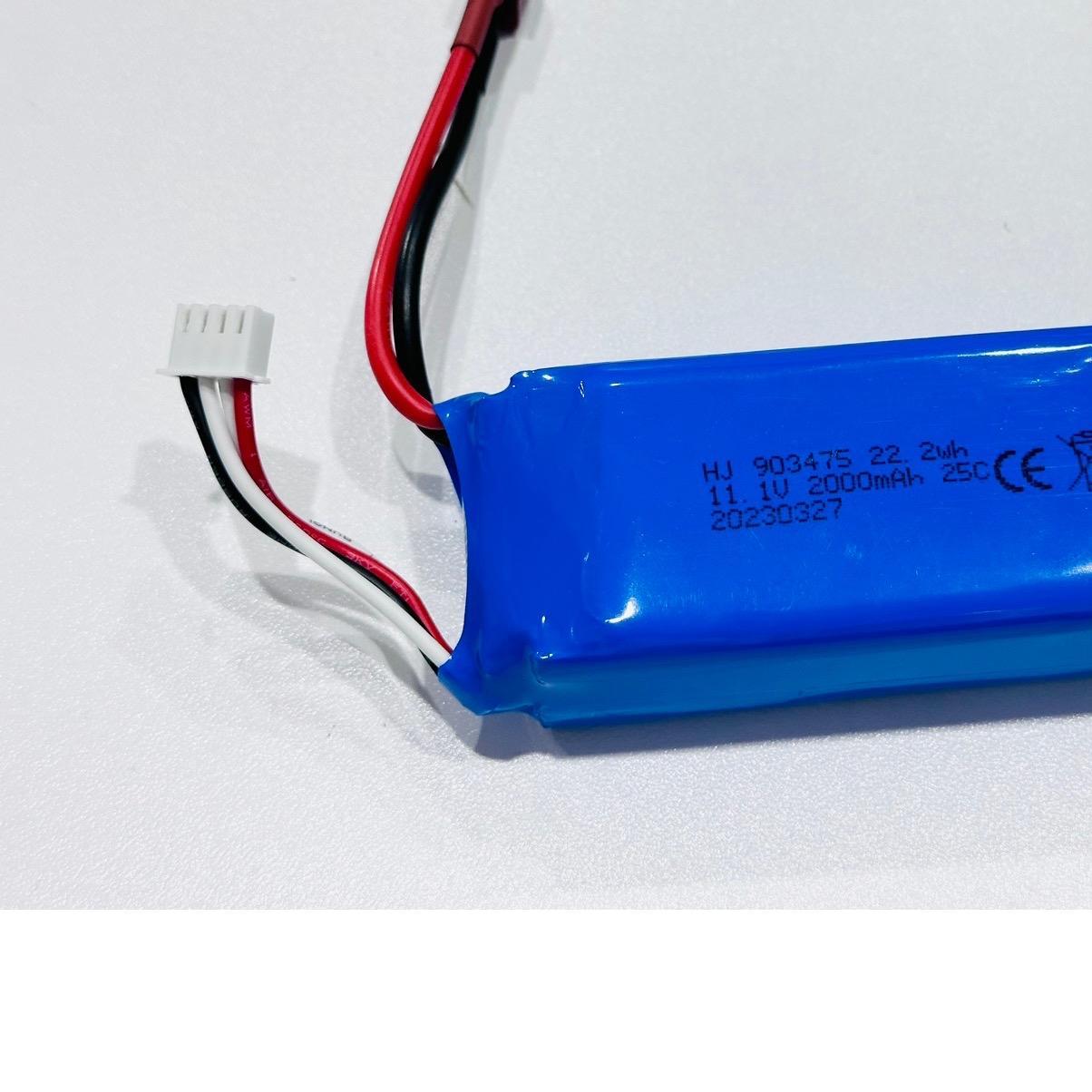 Pin Zin 3S 11.1V 2000mAh Đầu Xả 25C Jack Chữ T dùng cho xe điều khiển/cano/máy bay điều khiển các loại