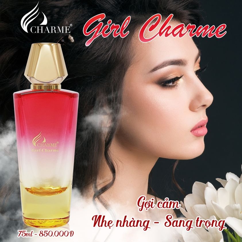 Nước hoa nữ lưu hương lâu, Charme Girl Charme, mùi hương gợi cảm, tinh tế, 75ml