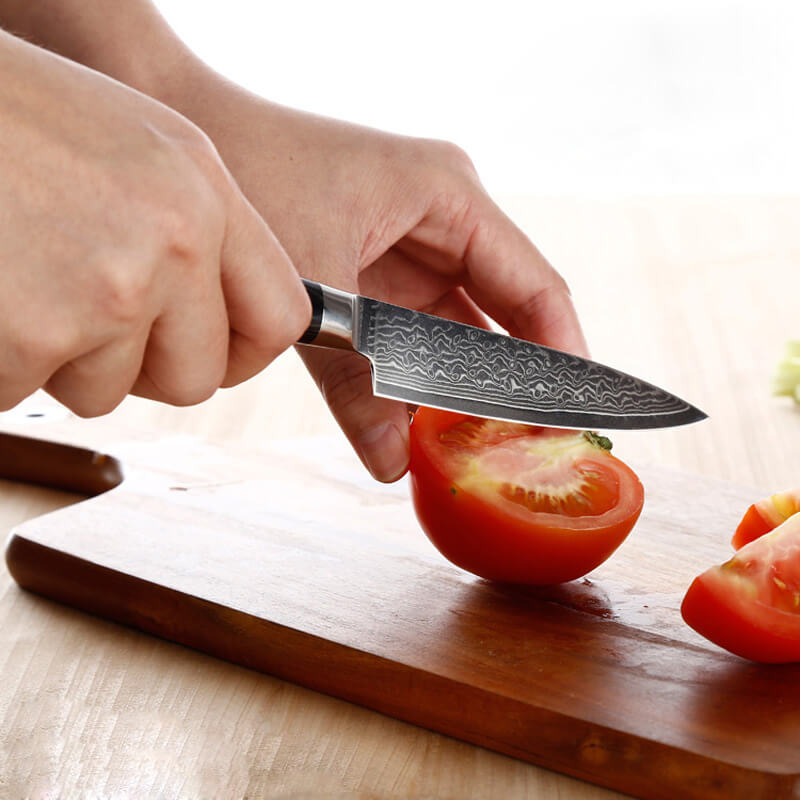 DAO BẾP NHẬT SASHIMI THÉP DAMASCUS MÃ FDT115