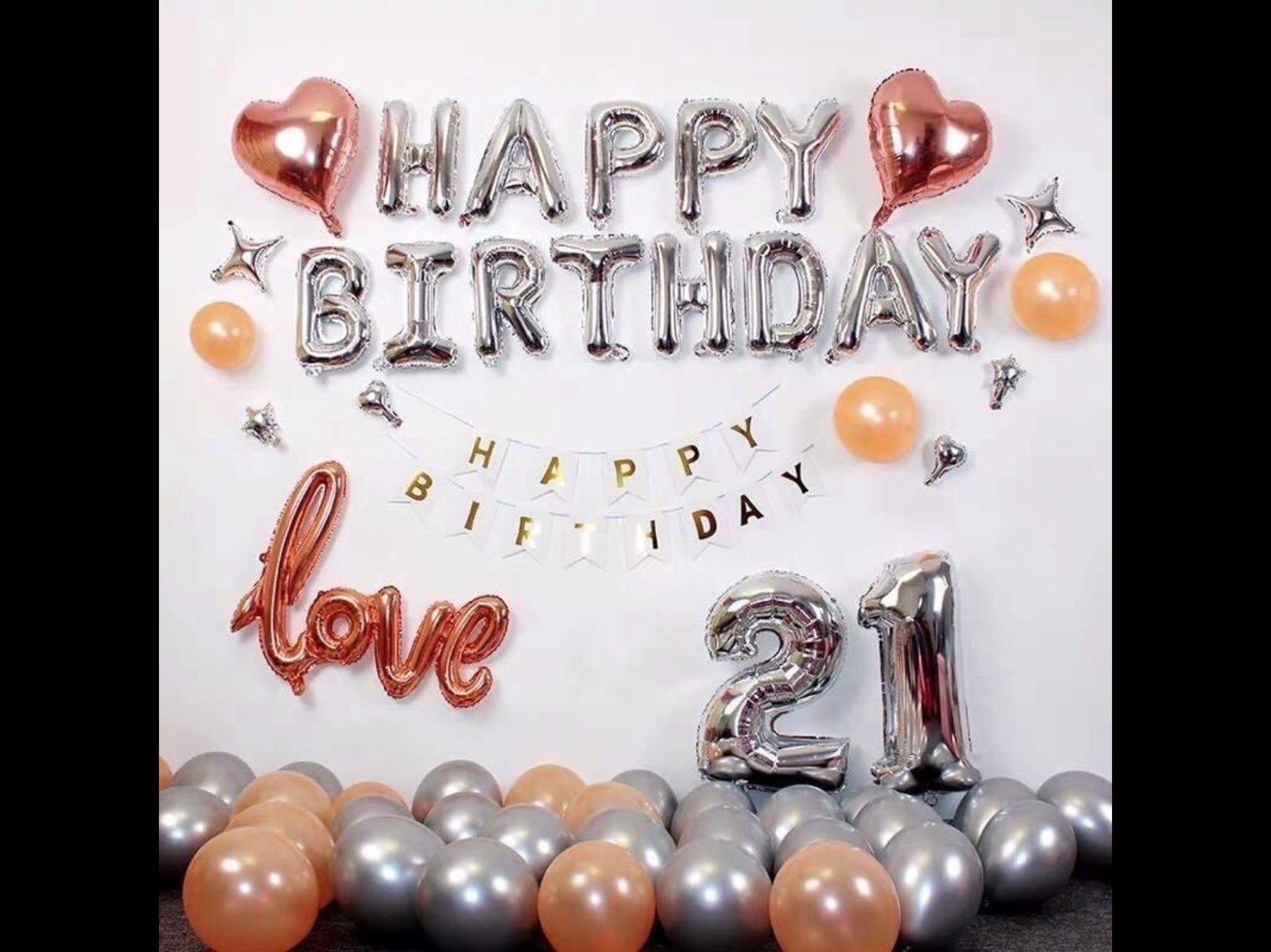 Bộ bong bóng sinh nhật người lớn adult birthday set SNNL33