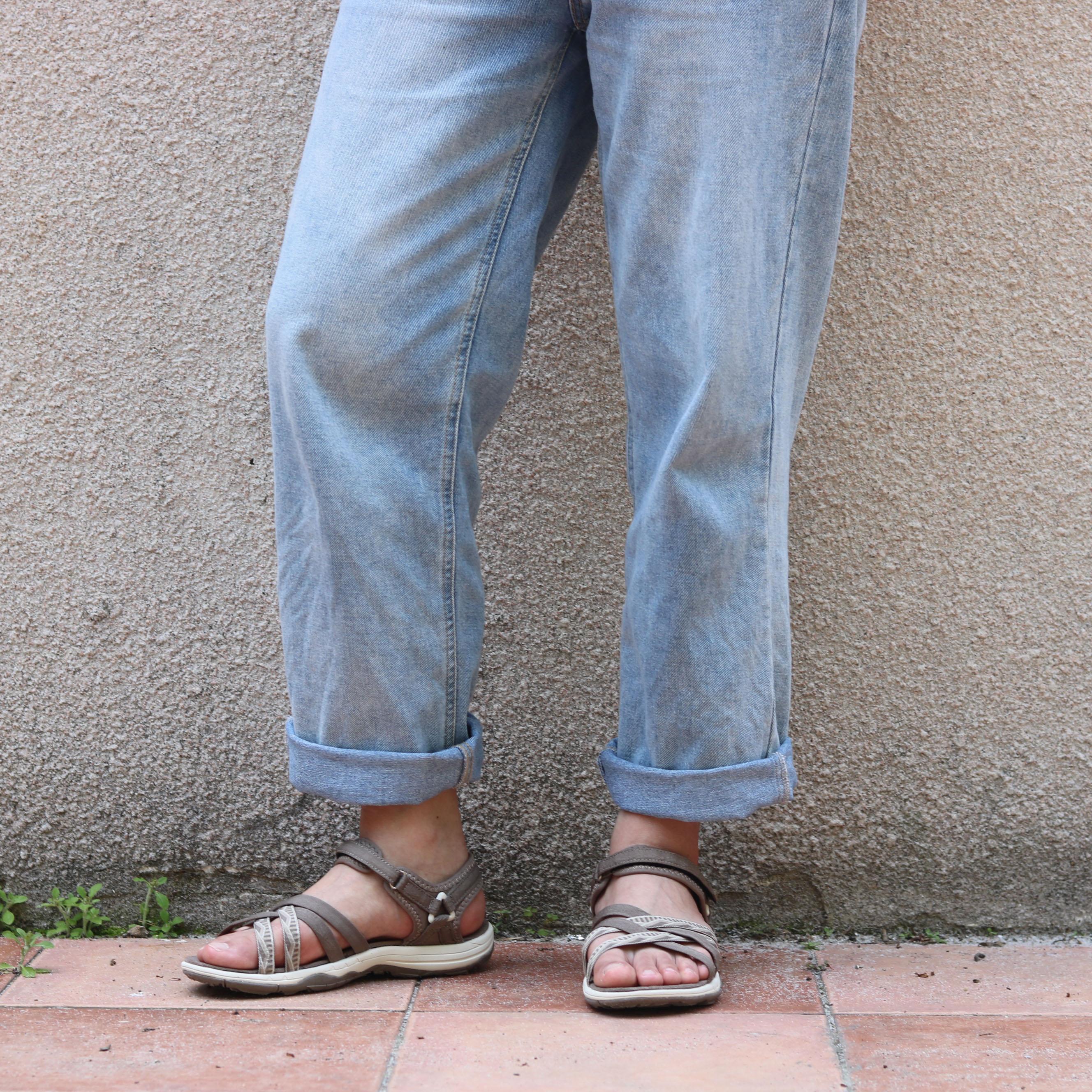 GRITION Giày Sandal Nữ Thoáng Khí Nhẹ Phẳng Thời Trang Giày Đi Biển Mùa Hè Nhanh Khô Thường Gợi Cảm Đi Bộ Đường Dài Sandal Màu Mới 41 Color: Stone Shoe Size: 41