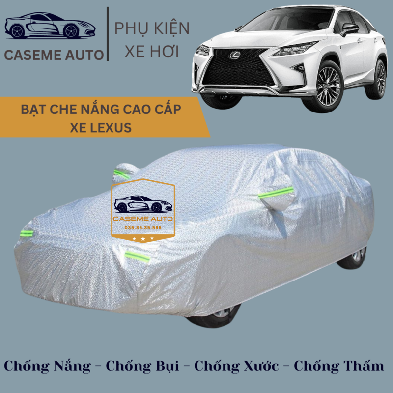 Bạt phủ xe ô tô tráng nhôm cao cấp các xe hãng SUZUKI, 3 lớp chống nóng, chống thấm, chống bụi - Hàng Chính Hãng