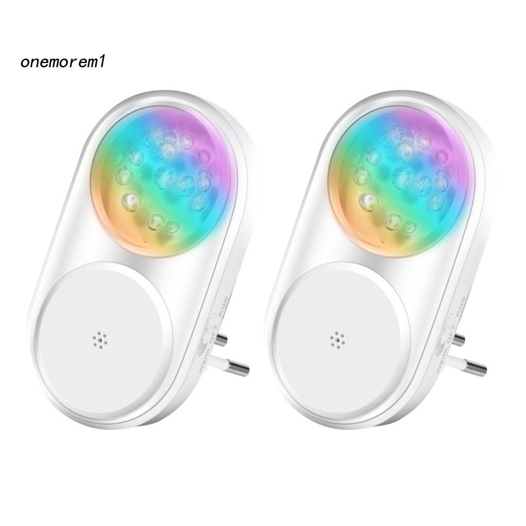 Bộ 2 Đèn LED RGB Cảm Ứng Nhiều Màu Sắc Dùng Trong Gia Đình