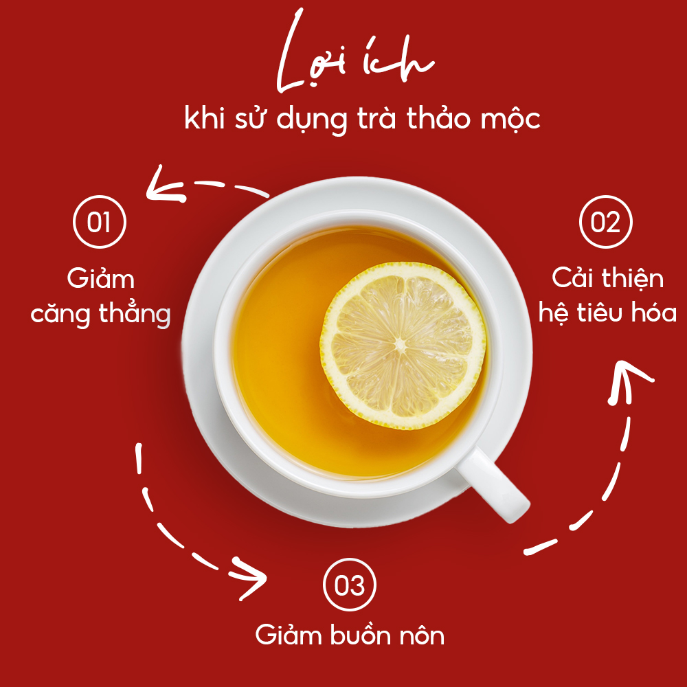 Trà Thảo Mộc Linh Chi - Bảo Long - Hàng Chính Hãng