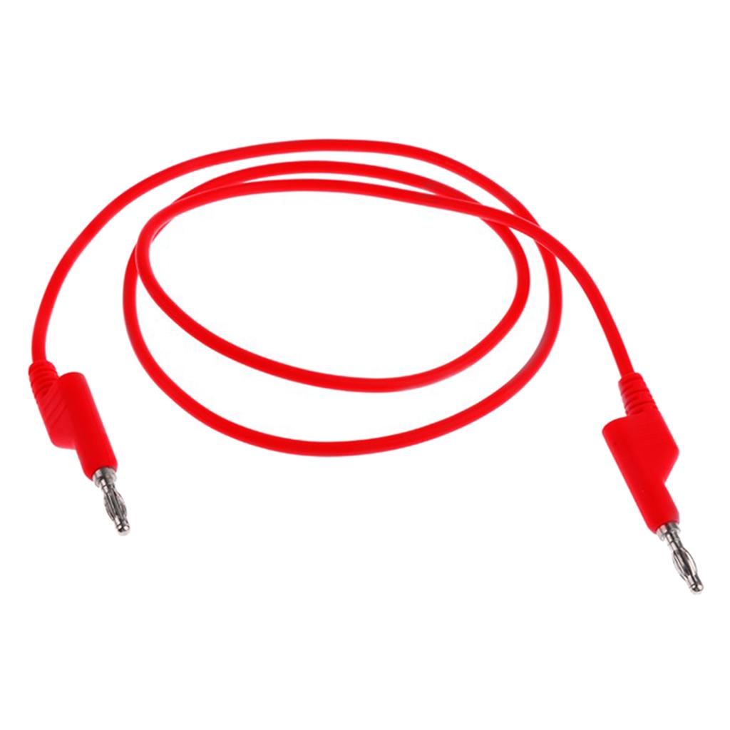 39 Inch Multimeter Test Lead Set - Soft Silicone Stackable Banana to Banana Plug Test Wire Cable Kit for Electrical Testing 1000V/15A