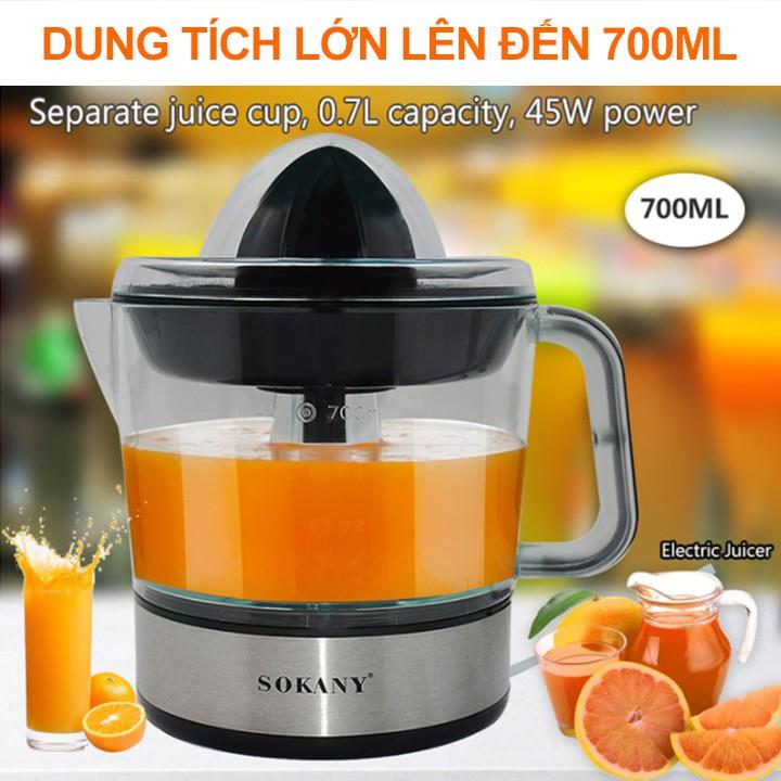 Máy Vắt Cam, Máy Ép Cam Tự Động Không Nút Bấm Chính Hãng SOKANY, Máy Vắt Cam Gia Đình