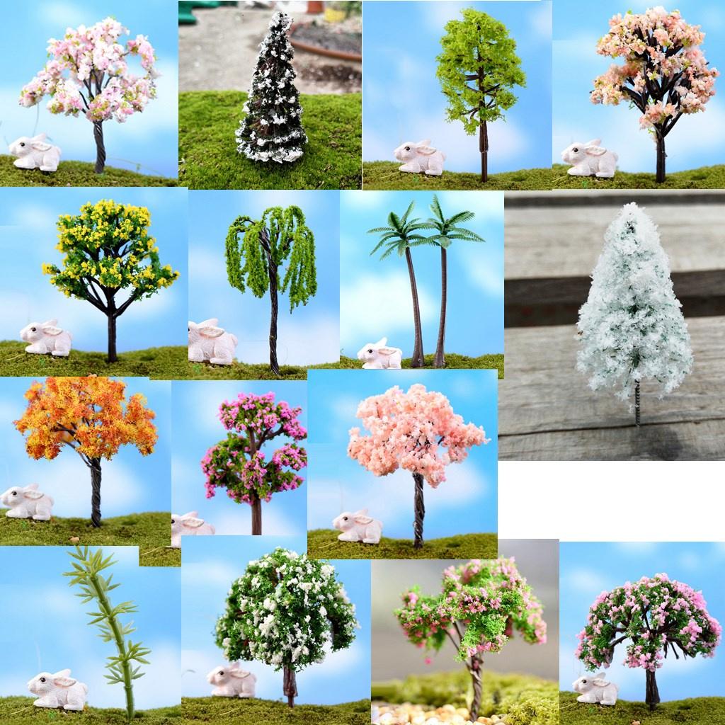 5 Pieces Micro Landscape Decorations Mini Resin Ornament Garden DIY
