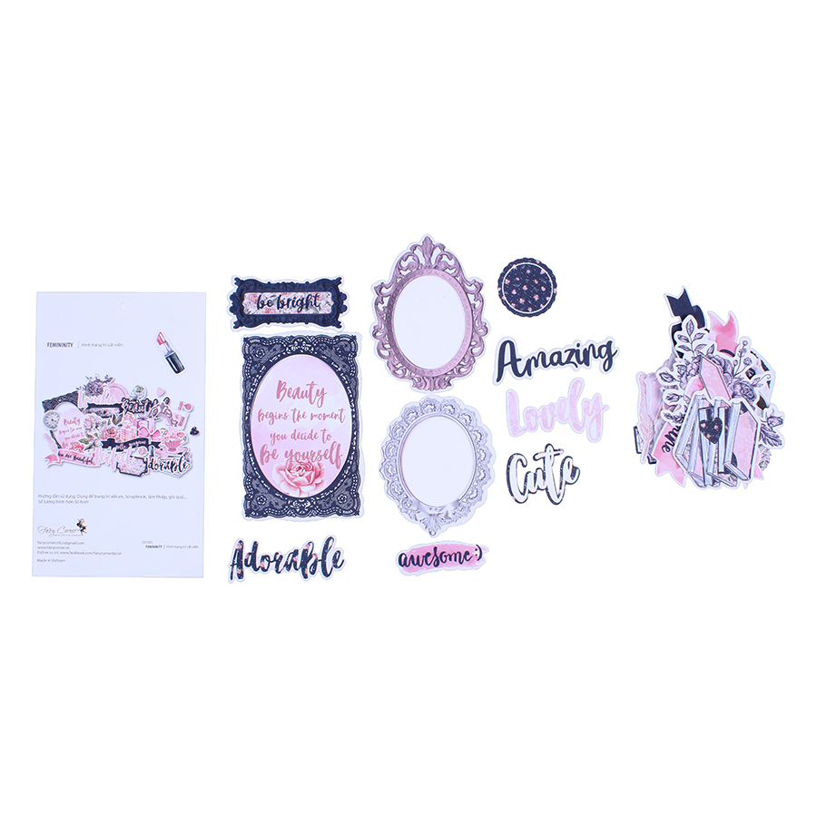 Bộ Die Cut (Hình Cắt Viền) Femininity Fairy Corner DI1003