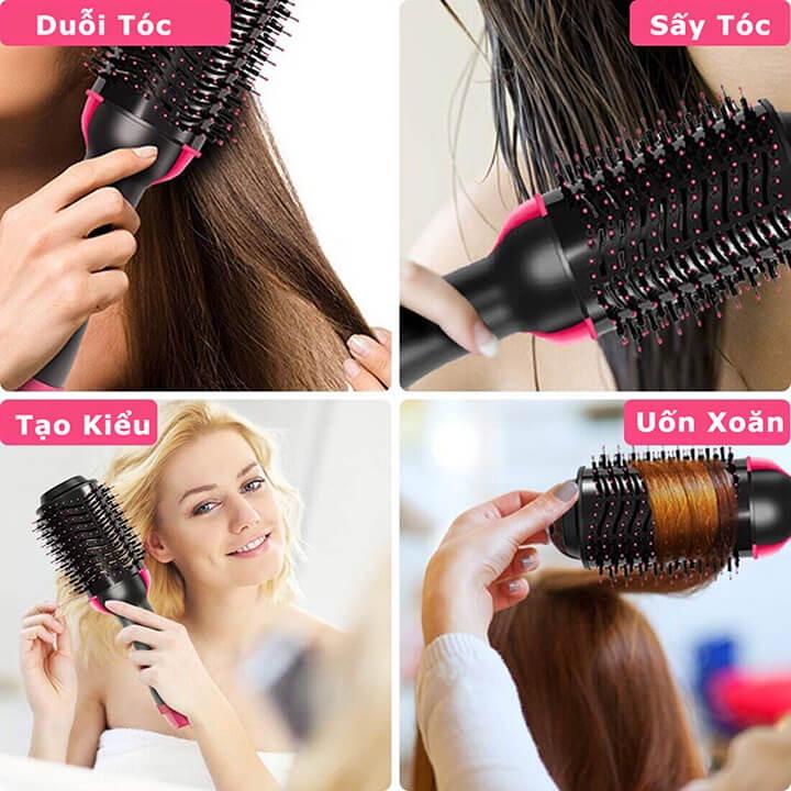 Lược điện sấy tóc đa năng 3 trong 1 One Step, máy sấy tóc uốn, duỗi tạo kiểu làm phồng tóc