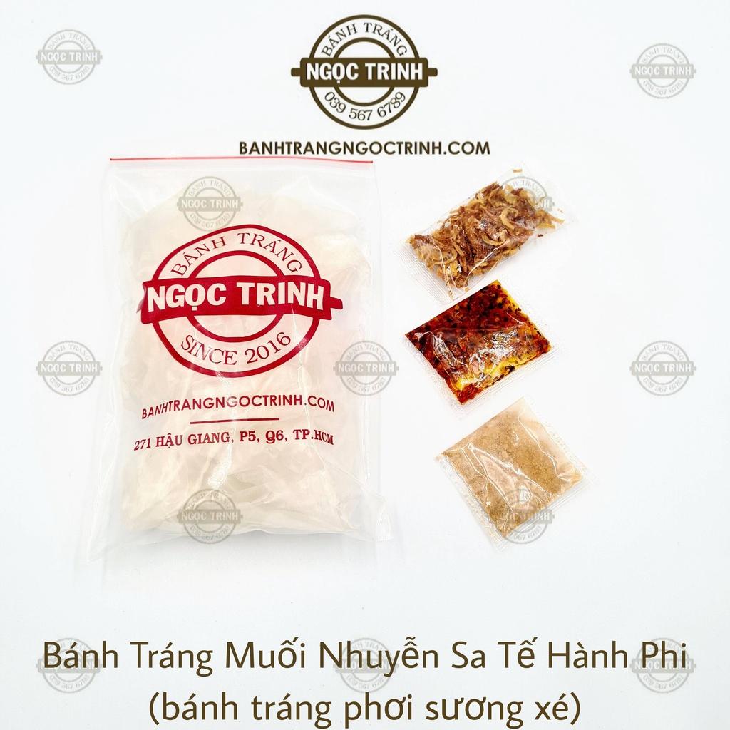 (5 Túi) Bánh tráng muối nhuyễn sa tế hành phi loại phơi sương Bánh Tráng Ngọc Trinh