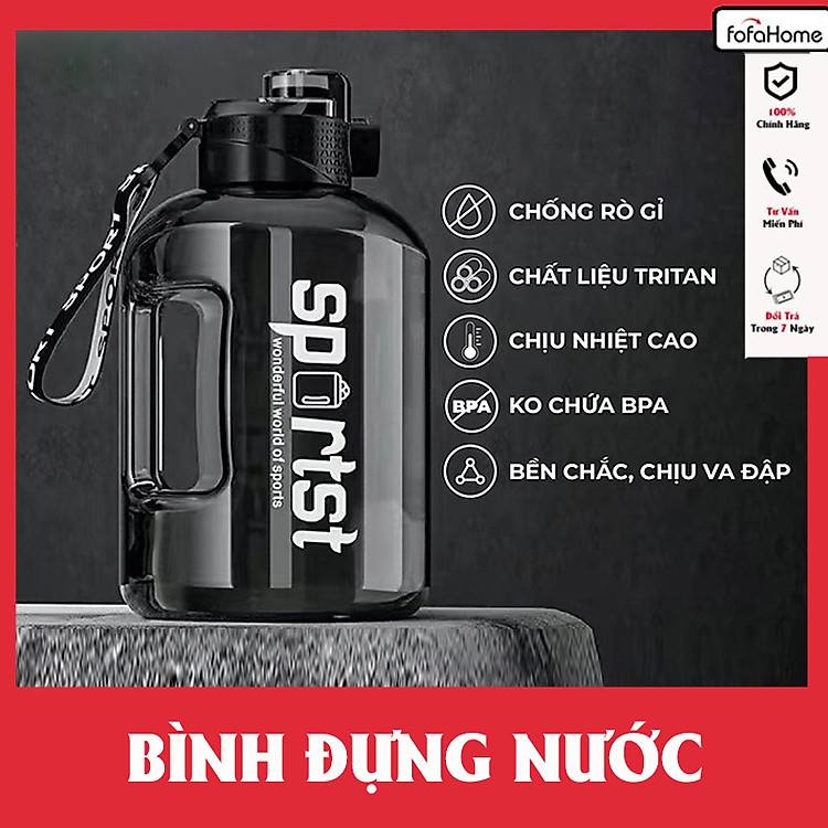 Bình Đựng Nước Chịu Nhiệt Độ Cao SPORTST 1.7L Và 2.7L