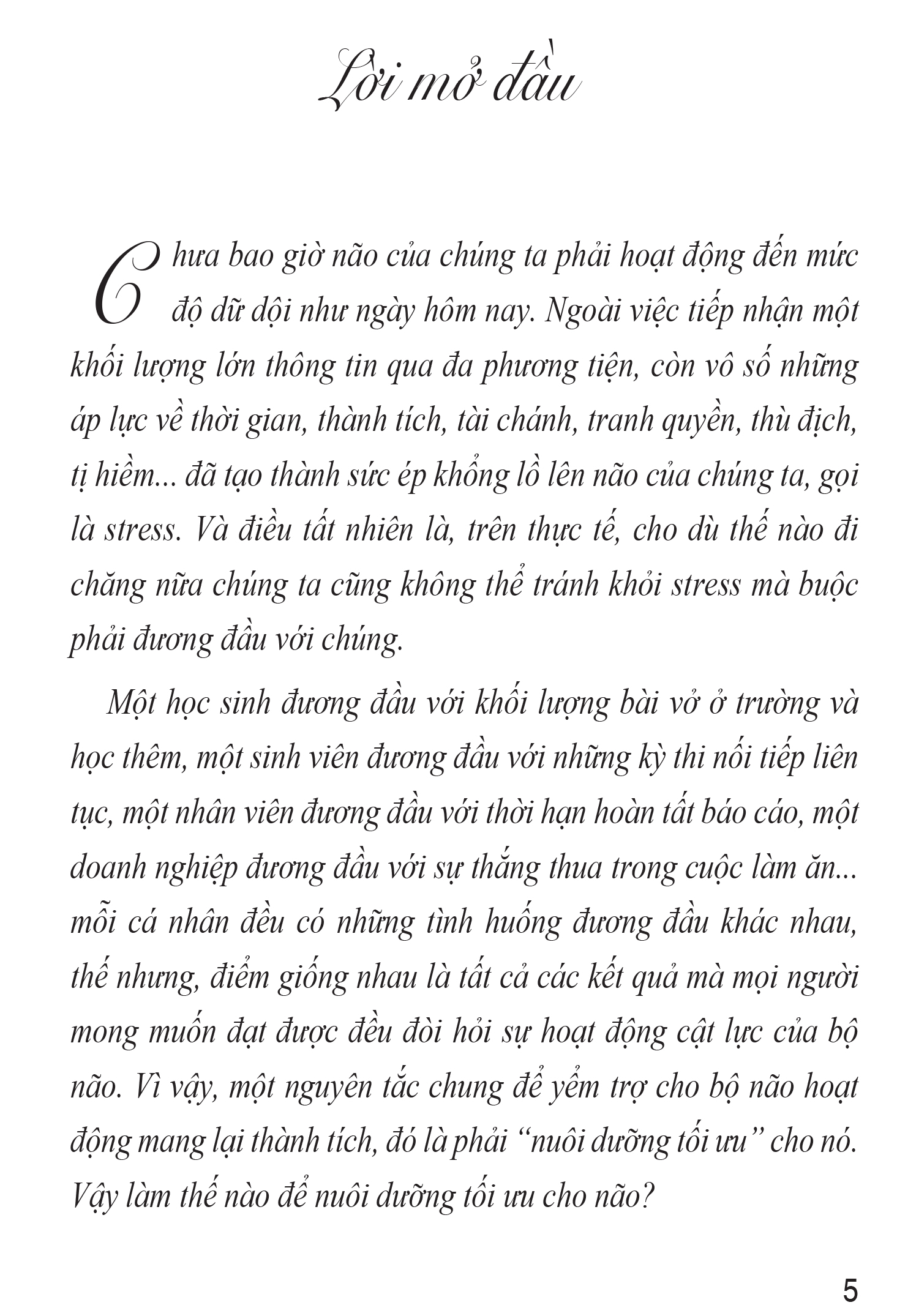 Chế Độ Ăn Bổ Trí Não Giảm Stress