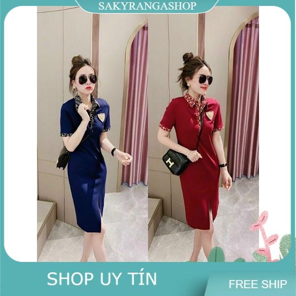 ĐẦM SUÔNG PHỐI HỌA TIẾT CAO CẤP