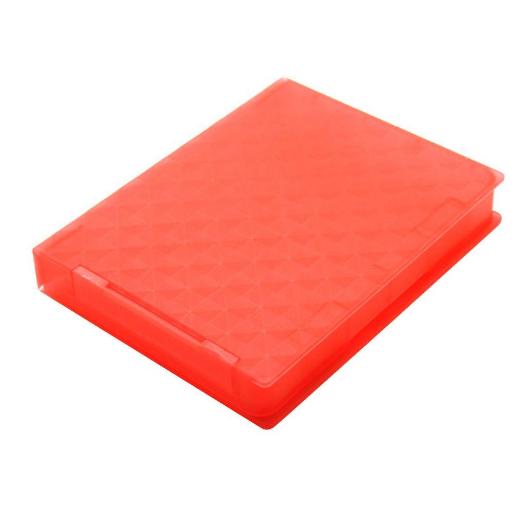 Red External 2.5"   Enclosure SSD HDD Portable Disk Case Cover