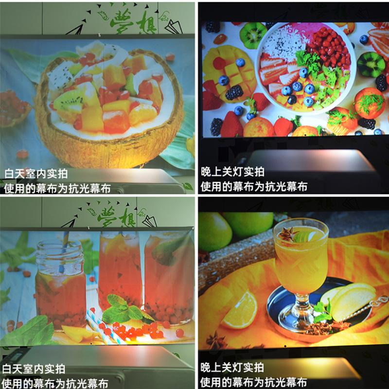 Máy chiếu gia đình thuận lợi nhất Điện thoại di động HD có cùng màn hình máy chiếu phòng họp kinh doanh Android thông minh tại nhà HD 1080P