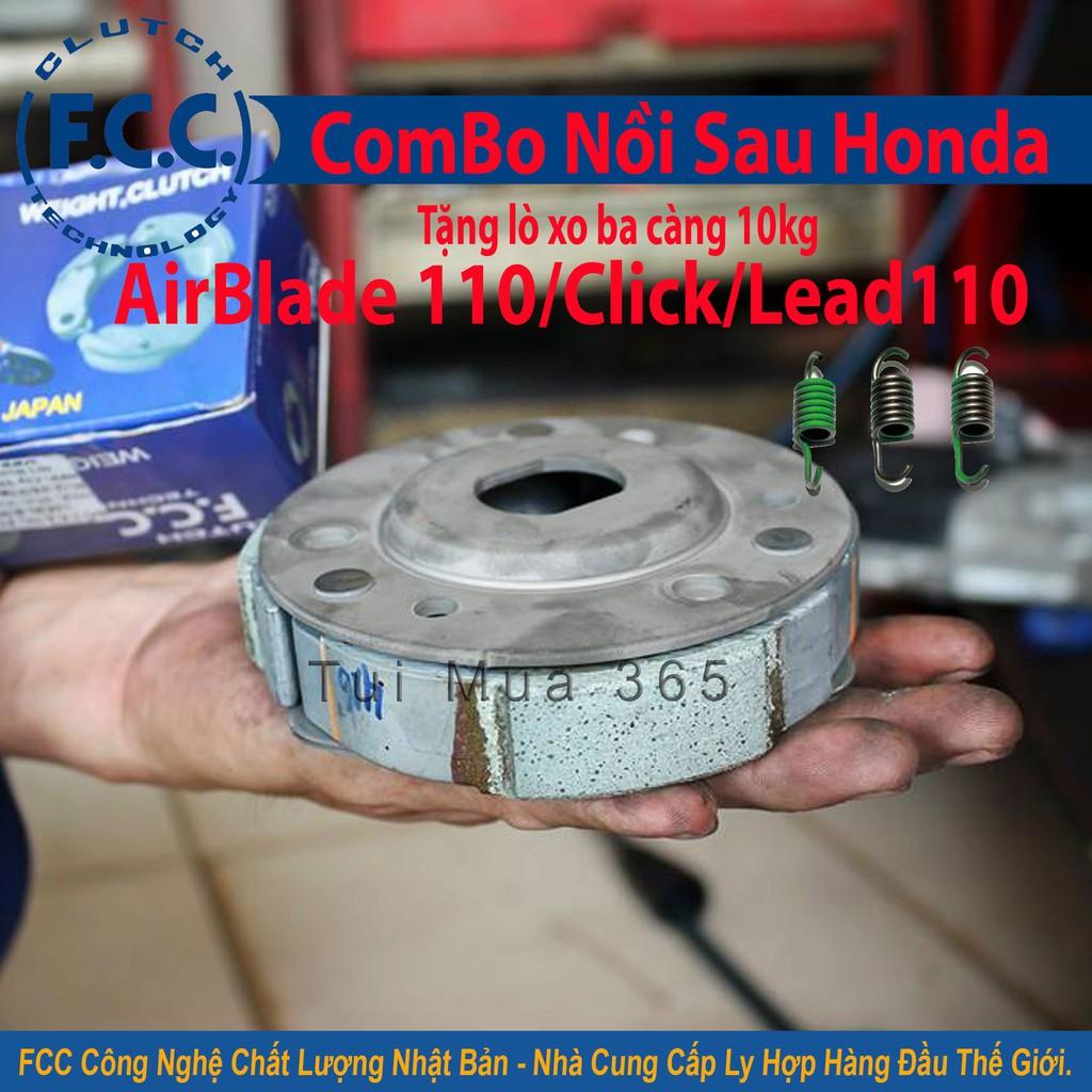 Combo Nồi Sau FCC Honda AirBlade 110cc, Click, Lead110 ( Japan )