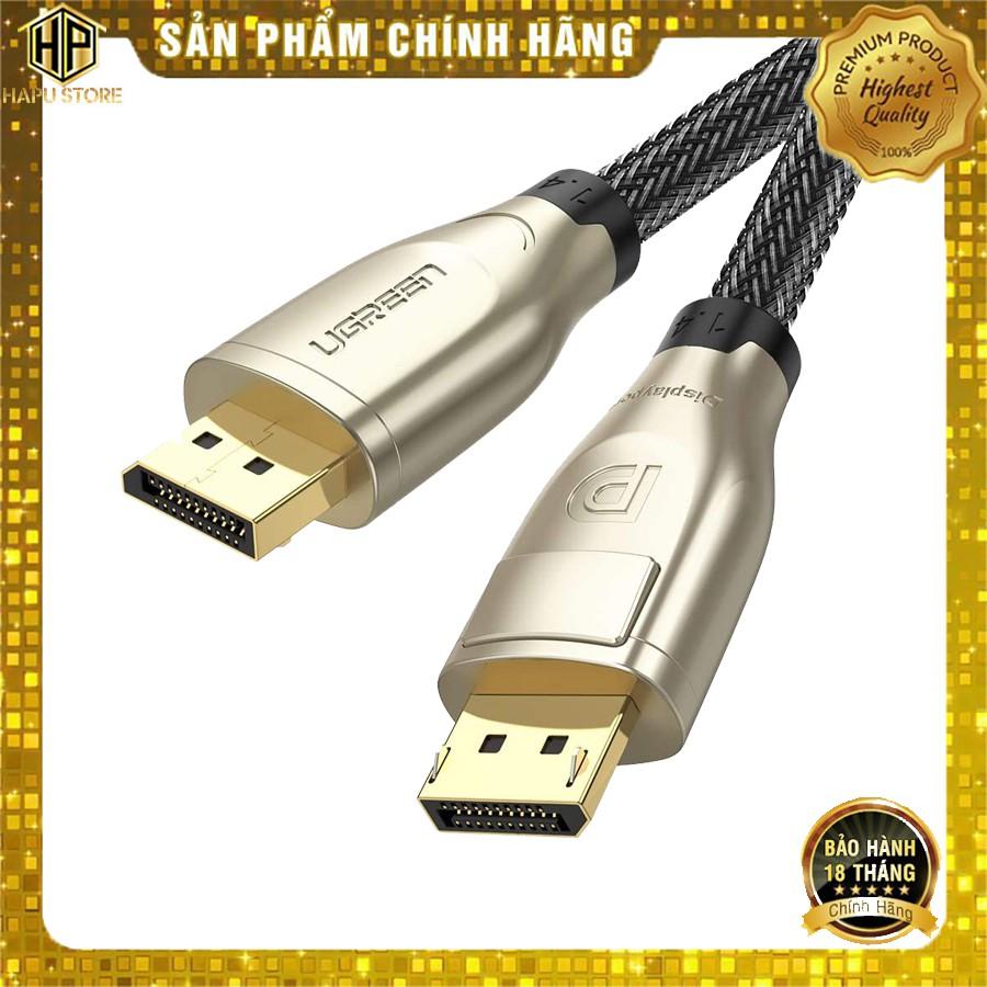 Cáp Displayport 1.4 Ugreen 60842 - 60843 - 60844 độ phân giải 8K/60Hz cao cấp -Hàng Chính Hãng