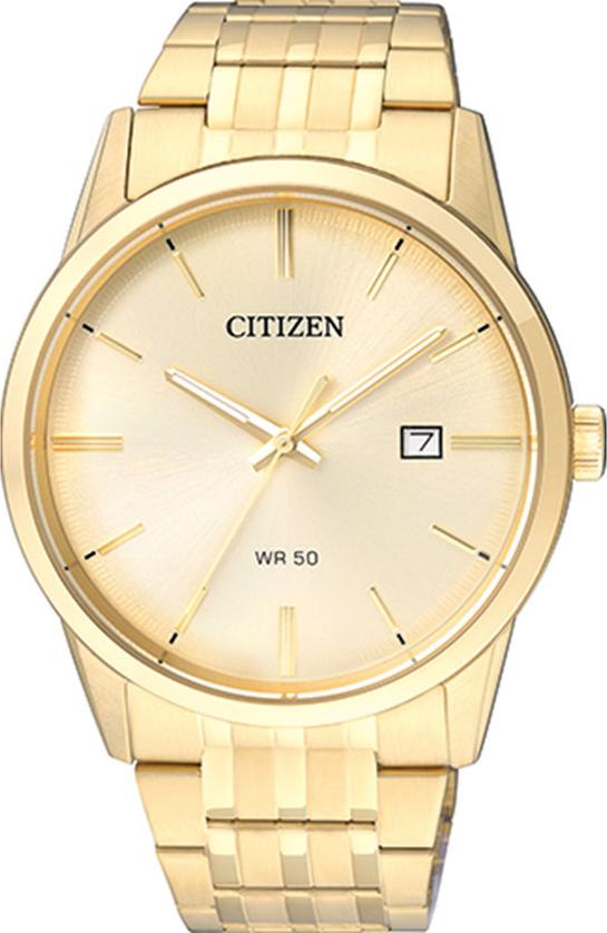 Đồng Hồ Nam Citizen Dây Thép Không Gỉ BI5002-57P - Mặt Vàng