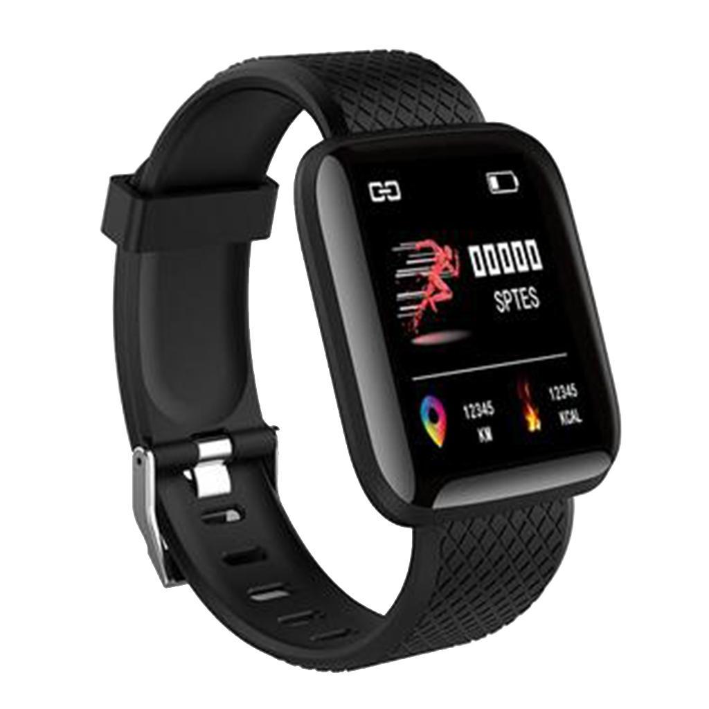 2X 116plus Bluetooth Smart Bracelet Touch  Smart Wristband Black