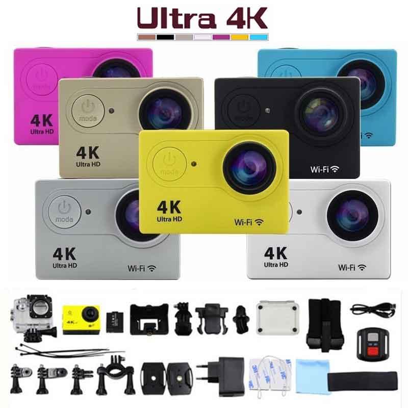 Máy ảnh hành động Ultra HD 4K WiFi 2.0 "170DEGREE 30M Đi dưới nước Pro Materment Cam Camera Cam Camera Camer