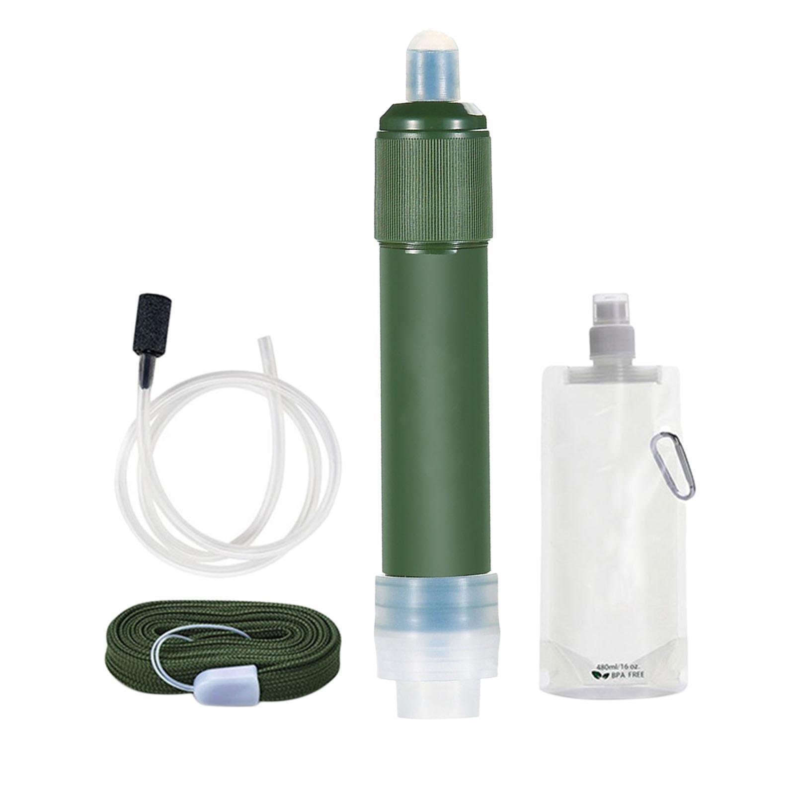 Portable Outdoor Survival Water Filter Purifier Filtration Camping Gear
