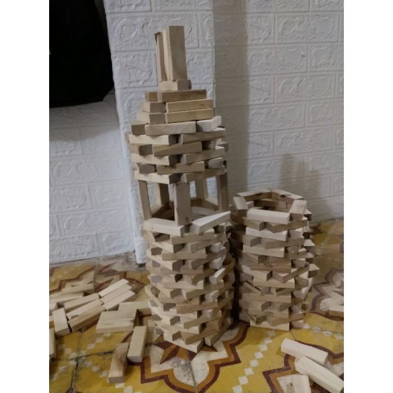 Thanh Gỗ Rút Xếp Hình Jenga 55 Miếng 1Kg