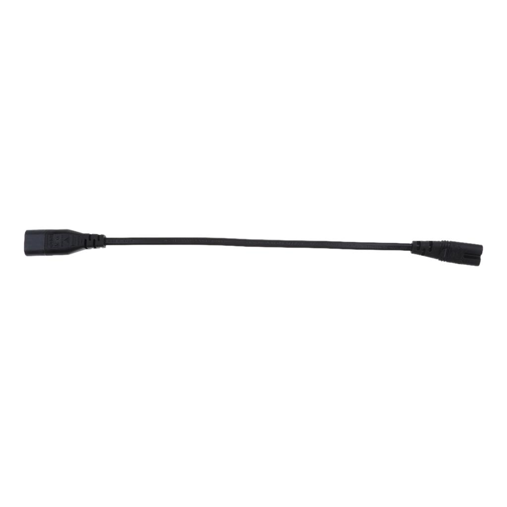 IEC 320 C8 Male to C7 Female Power Converter Adapter Cable Cord 20cm