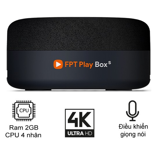 FPT Play Box S 2021 (T590) - Kết hợp Tivi Box và Loa thông minh - Điều khiển giọng nói thông minh không chạm - HÀNG CHÍNH HÃNG