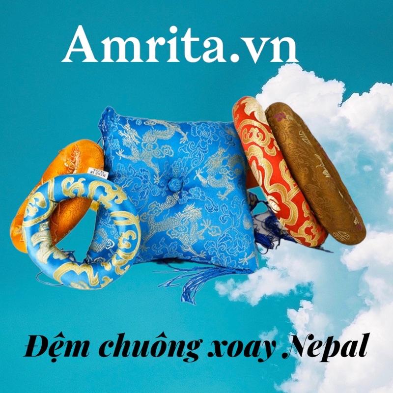 Đệm chuông xoay Nepal hình vuông - đế chuông xoay Nepal - đế đệm chuông - đệm chuông Tây Tạng