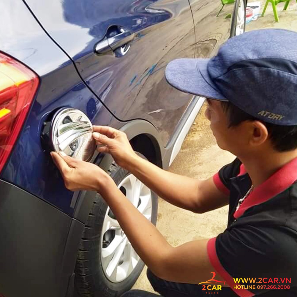 Ốp Nắp Bình Xăng Xe Vinfast Fadil 2019-2023 mạ crom cao cấp