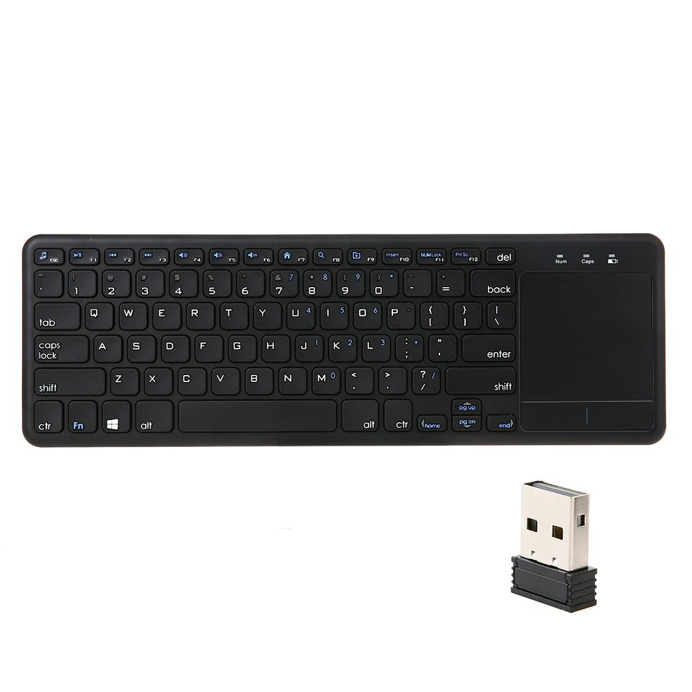 Bàn Phím Touchpad USB Không Dây 2.4g Cảm Ứng Đa Điểm Siêu Mỏng Dành Cho AnDroid TV Thông Minh Máy Tính Xách Tay PC