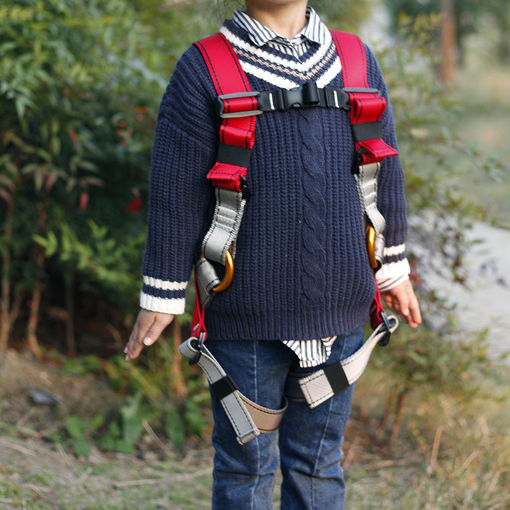 Outdoor Kids' Climbing Harness Full Body Safety Harness Sitting Belts Strap