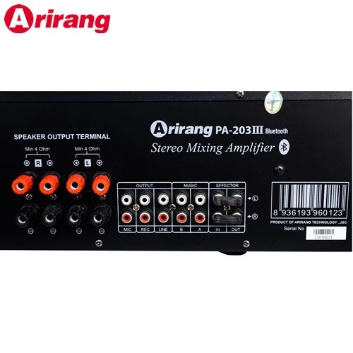 Amply Arirang PA-203III Bluetooth - Hàng chính hãng