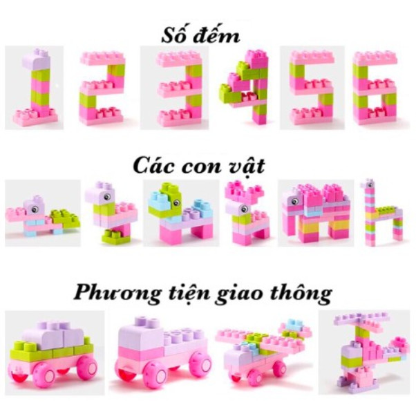 SET LEGO AN TOÀN CHO BÉ 40pcs - ẢNH THẬT