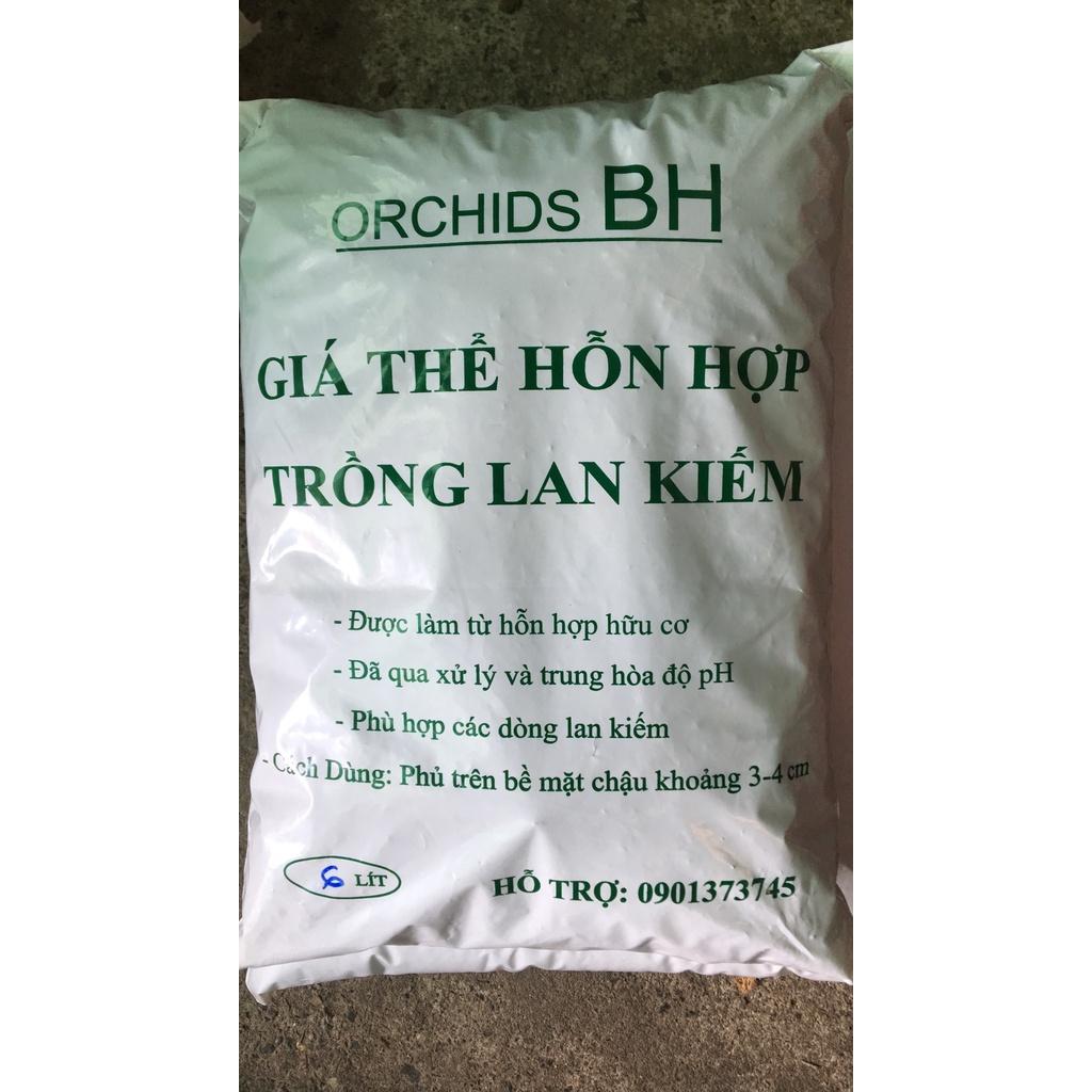 Giá thể hỗn hợp trồng lan kiếm ORCHIDS BH túi 6 lít
