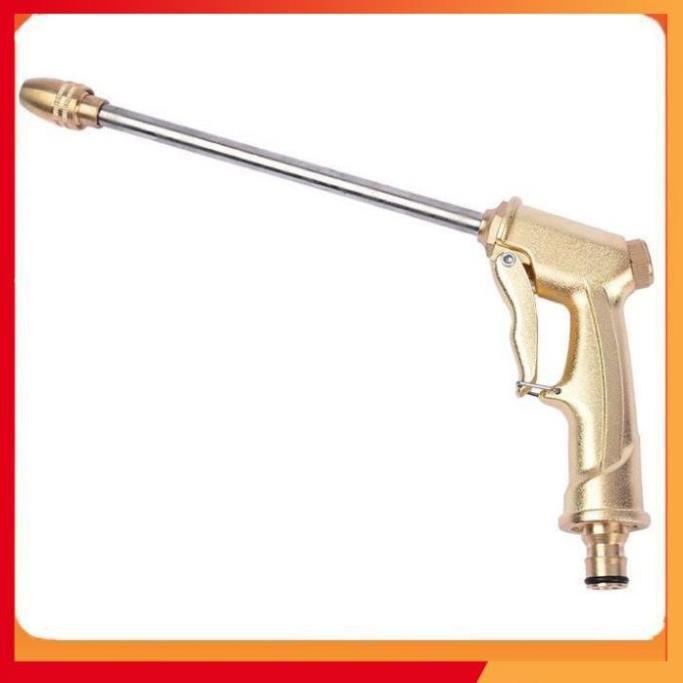 Bộ dây vòi xịt nước rửa xe, tưới cây, tăng áp 3 lần, loại 20m 206701-3 đầu đồng,cút,nối nhựa đen+ tặng mở chai