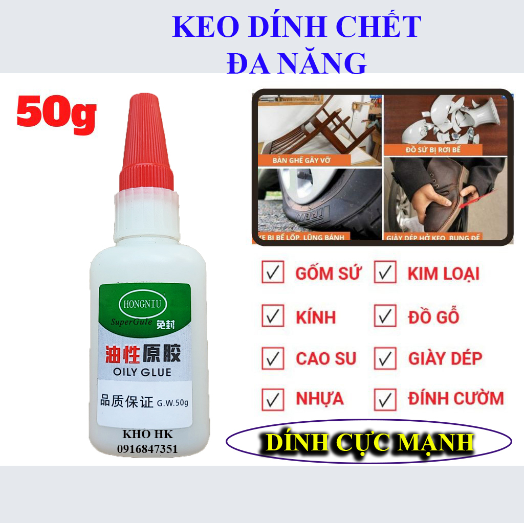 Keo Dán Siêu Dính Đa Năng Mọi Chất Liệu Cực Mạnh